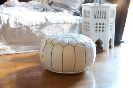 puff original de marruecos|▷ Puff de cuero blanco : Puff Natural 100% Original | Made in Marruecos|POUF DE CUERO BLANCO Y NEGRO