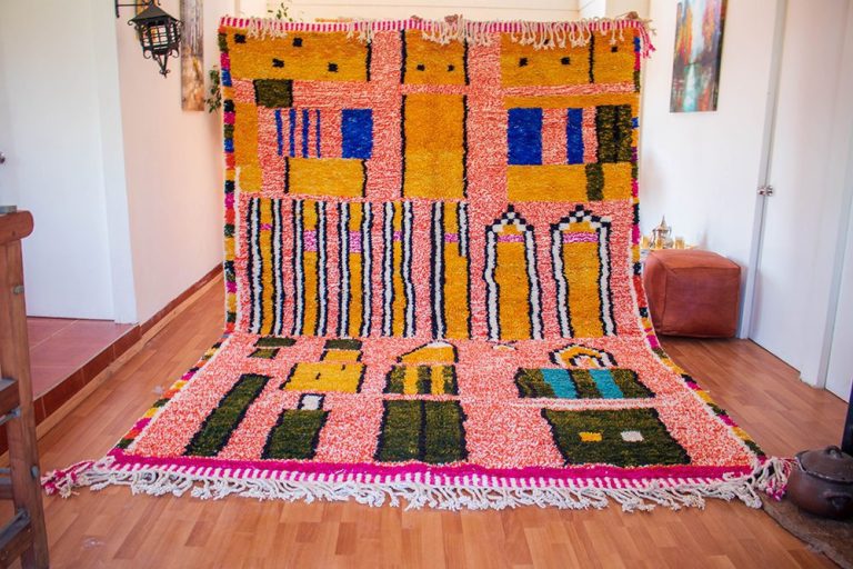 ▷Alfombra de Lana Anaranjada Azilal AZ10 250X359 cm - Made in
