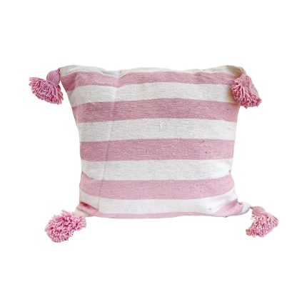 cojin-de-algodon-blanco-con-lineas-y-pompones-rosados-3|cojin-de-algodon-blanco-con-lineas-y-pompones-rosados-1|cojin-de-algodon-blanco-con-lineas-y-pompones-rosados-2