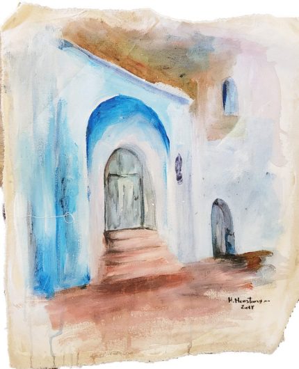 la puerta de chefchaouen 42x49cm