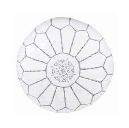 ▷ Puff de cuero blanco : Puff Natural 100% Original | Made in Marruecos|▷ Puff de cuero blanco : Puff Natural 100% Original | Made in Marruecos|▷ Puff de cuero blanco : Puff Natural 100% Original | Made in Marruecos|Puff de cuero blanco con bordados