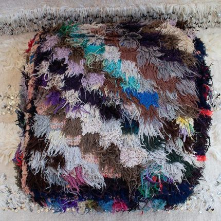 Pouf de lana asiento de alfombra cuadrado 162|Pouf de lana asiento de alfombra cuadrado 162|reserva-pouf-de-lana-162