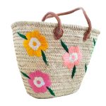 canasta doum grande flores de colores 1
