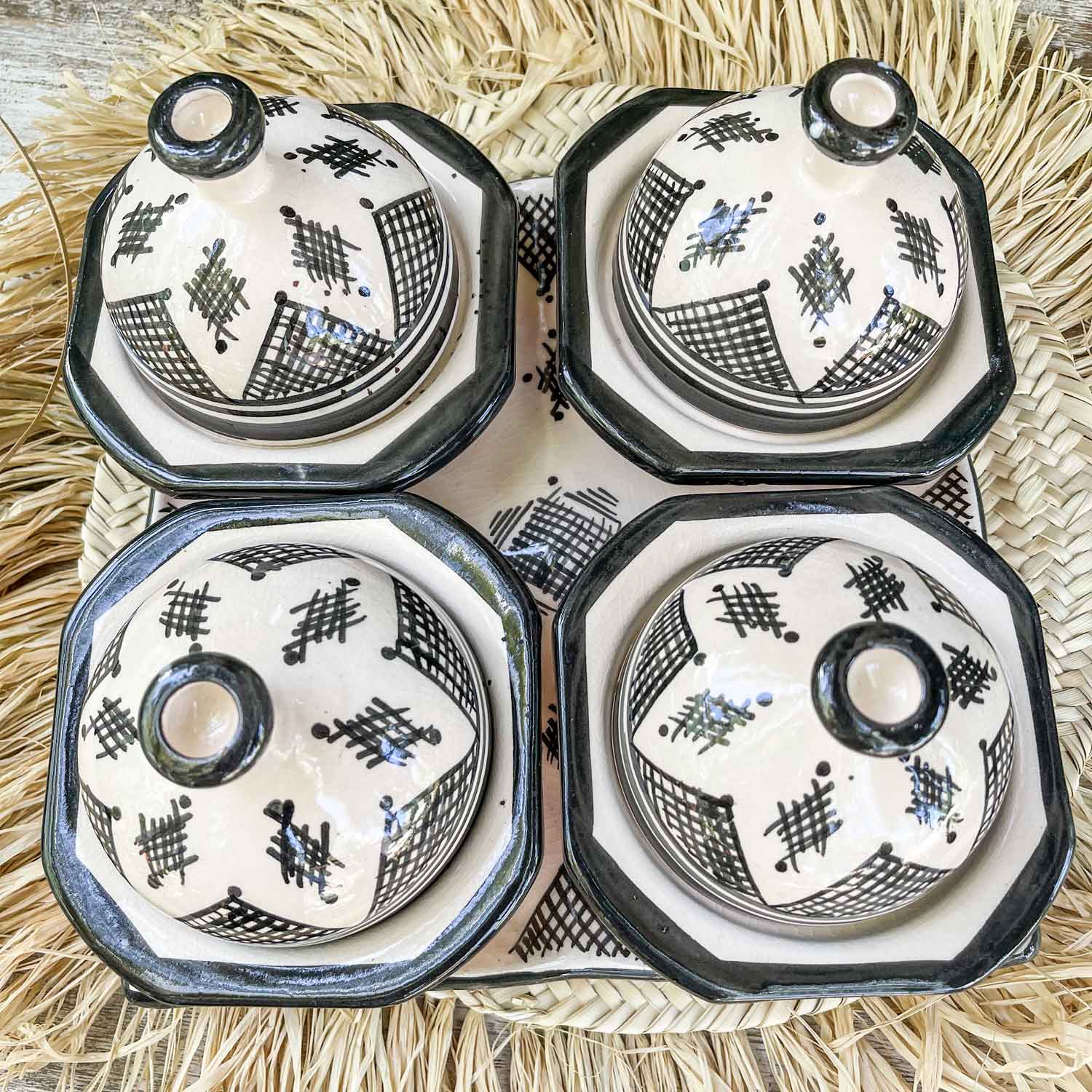 Set de 4 pocillos Marroquíes Pintados a mano 2 Set de 4 pocillos Marroquíes Pintados a mano 2