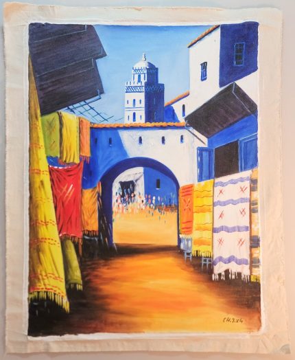 Pintura Marroquí - Chefchaouen 70x86 cm