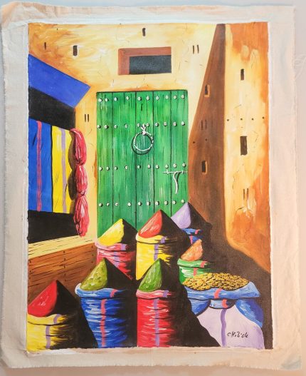 Pintura marroqui Especias 70x86 cm