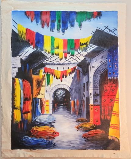 Pintura marroqui acrilica Lanas y Pigmentos 69x85cm