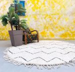 Alfombra de lana marroquí 246x246cm - Alfombra Redonda 2.5x2.5mts