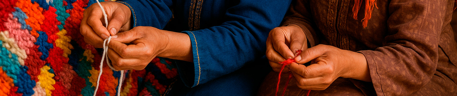 tejido manos made in marruecos